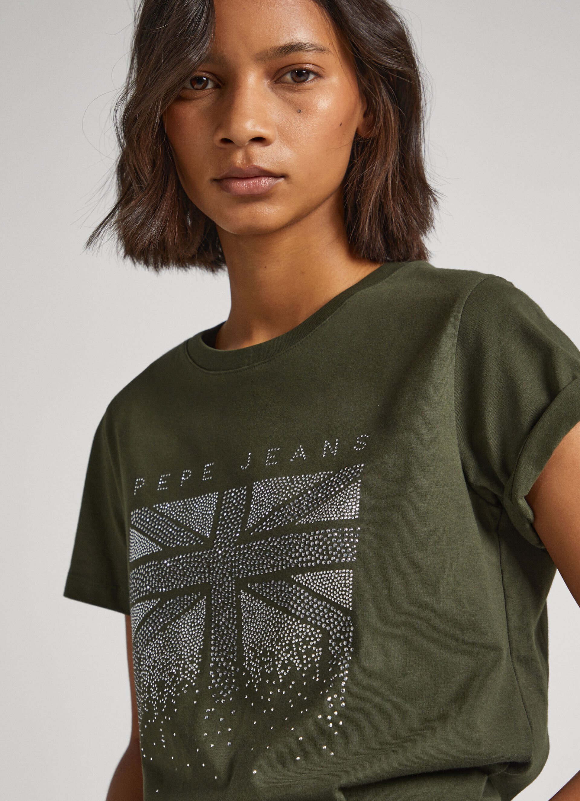 CAMISETA UNION JACK STRASS - verde oliva