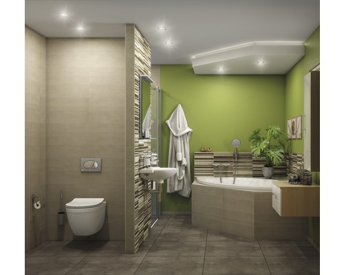 Jungborn hoekbad LUANA 140 x 140 cm wit glanzend