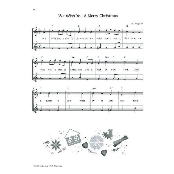 Edition Dux Alle Jahre wieder Querflöte
