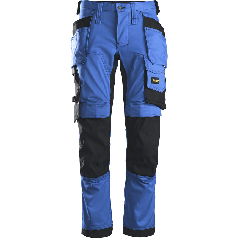 Snickers AllroundWork stretch werkbroek met holsterzakken Slim fit 6241 46 kobalt blauw*