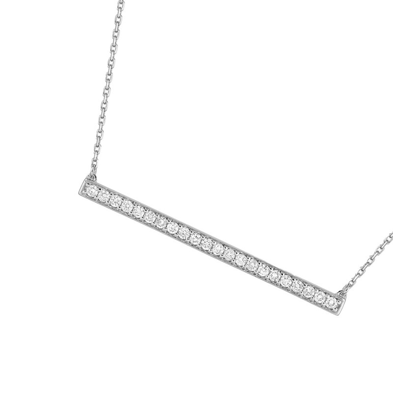 Collier Femme - Or 18 Carats - Diamant 0,28 Carats - Longueur : 42 cm