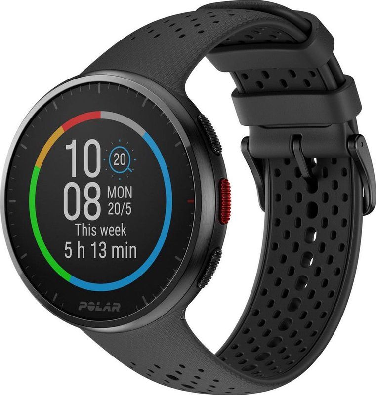 Polar Pacer Pro HR - Geavanceerd GPS Hardloophorloge - inlcusief hartslagmeter met borstband - Carbon Gray - Maten S-L