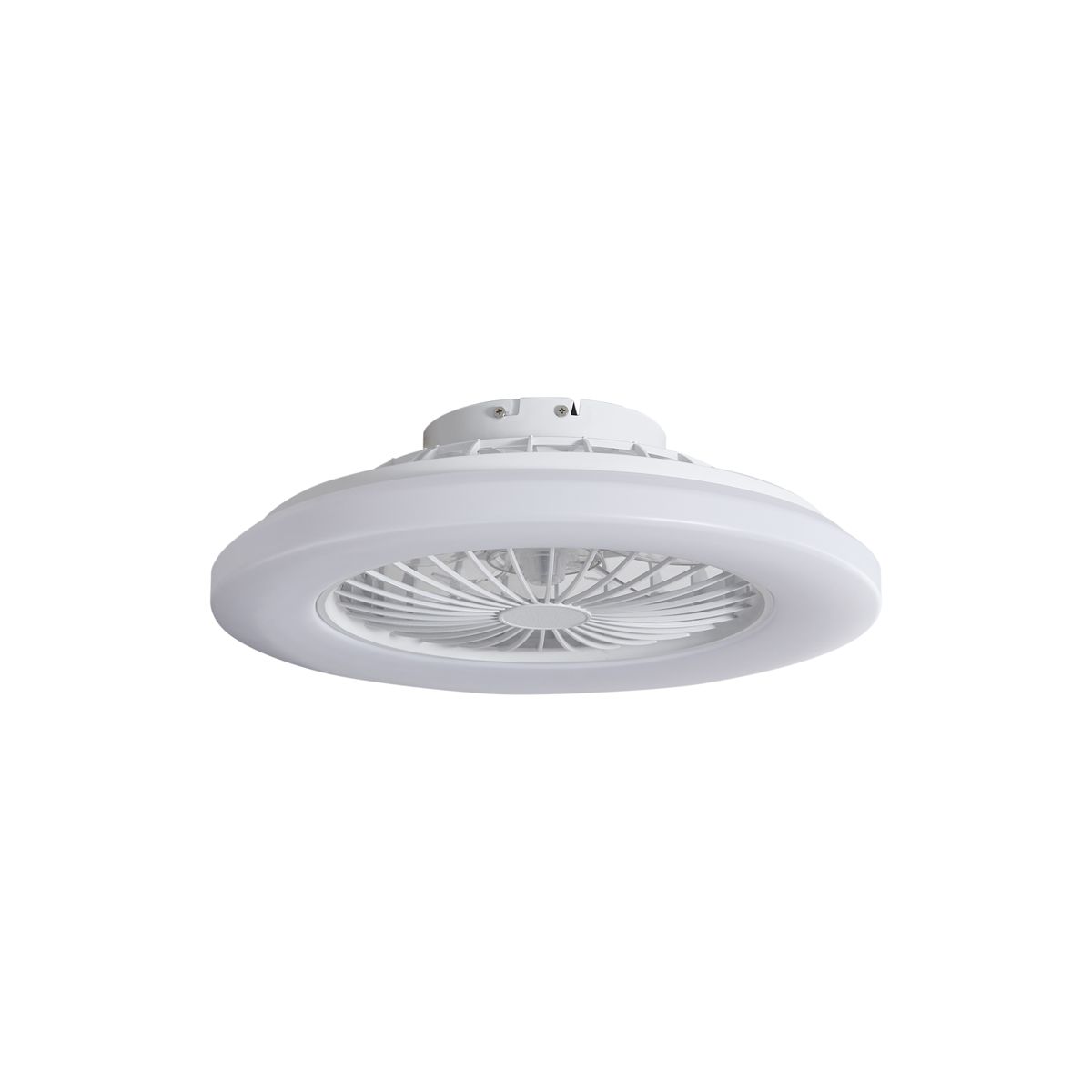 Plafondventilator wit 48.5cm incl. LED dimbaar RGB met afstandsbediening - Clemo