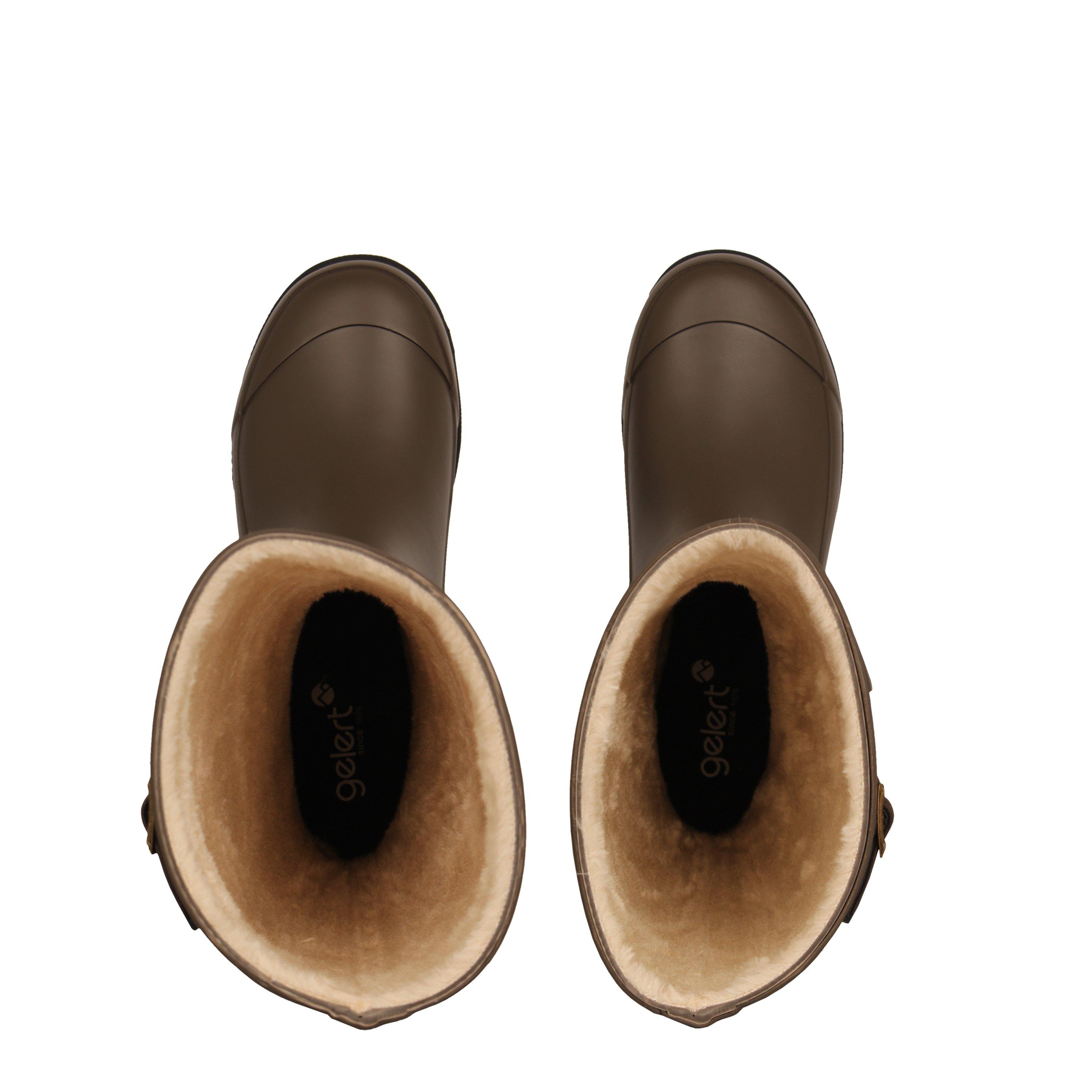 Gelert Fur Welly Boot Ladies