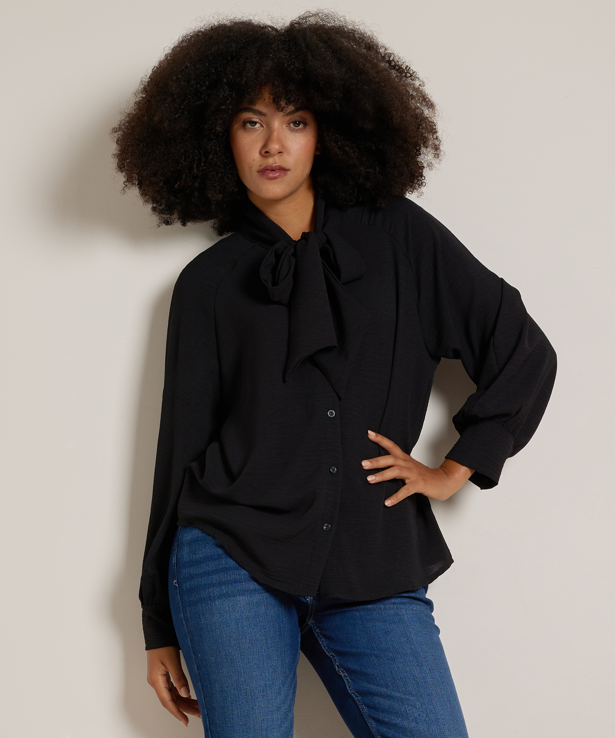 blouse met strik