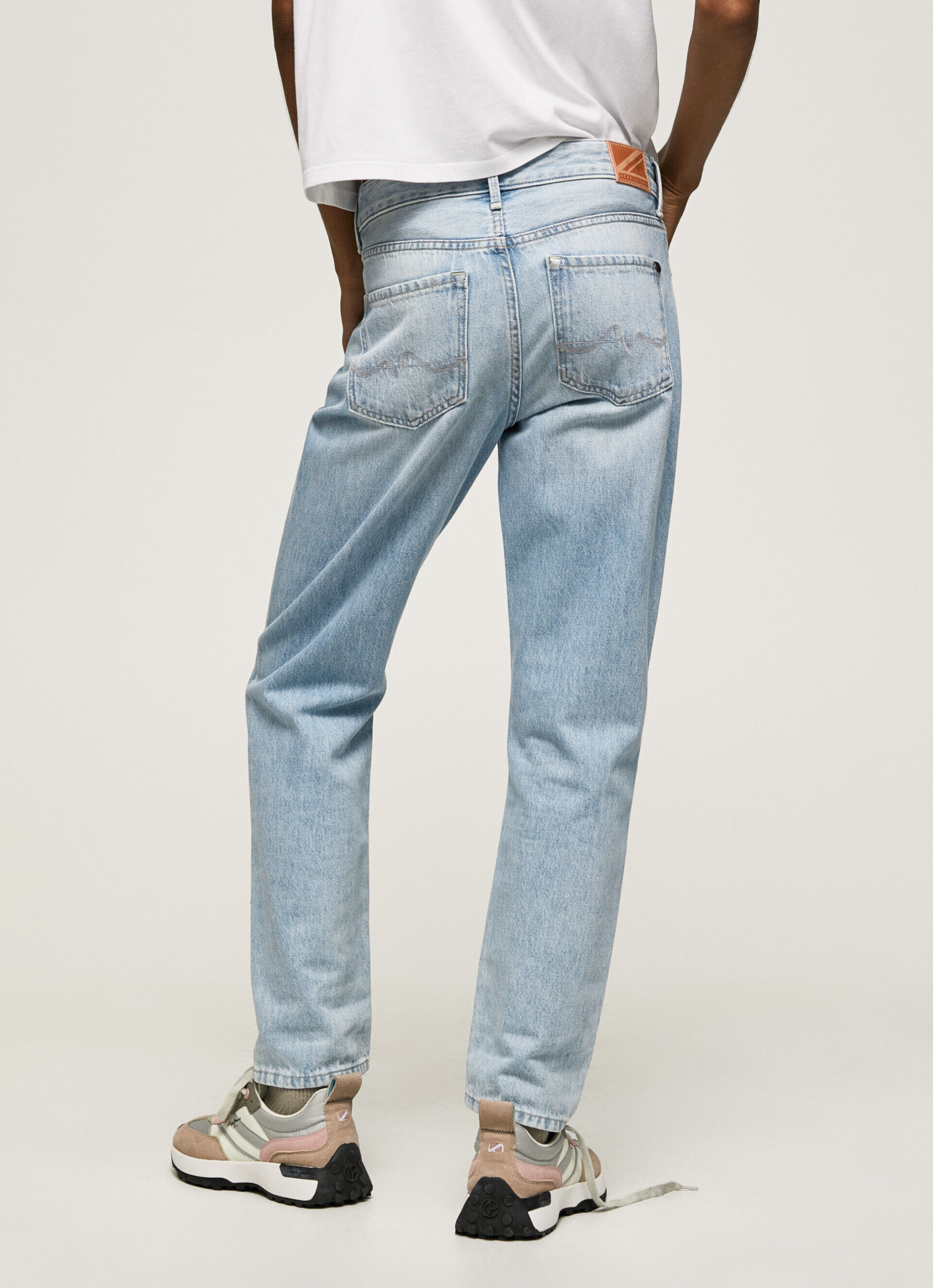 Calça jeans Jean Mary Glam cintura alta regular - jeans