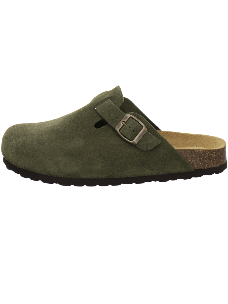 Clogs Herren Leder moos