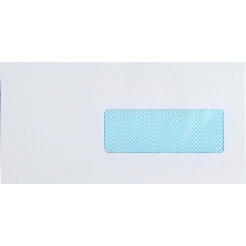 Enveloppe Bruneau 80 g/m² blanche avec patte autocollante - Boîte de 500