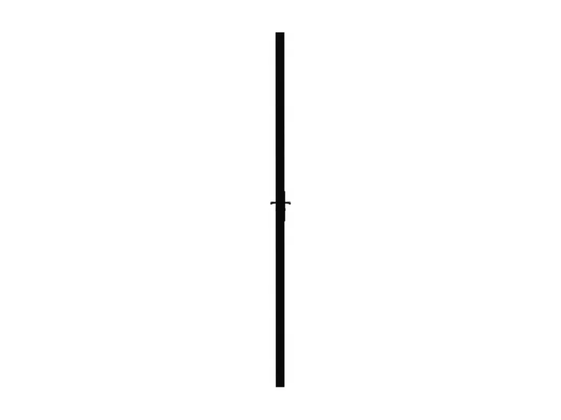 Porte intérieure Verre ESG et aluminium 76x201,5 cm Noir