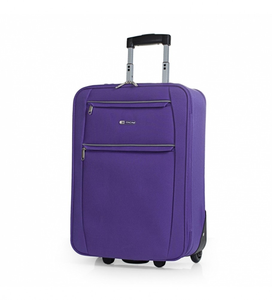 Mala de cabine ITACA com 2 rodas T71950 roxa - 55x39x18cm -