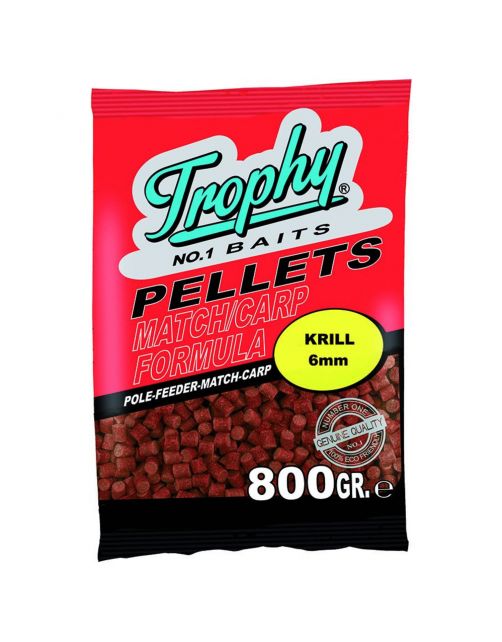 Trophy Baits Red Krill Pellets - Aas - 6 mm 800 g