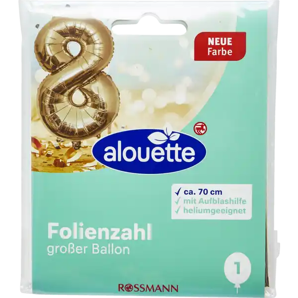 Folienzahlen groß 3-9 gold