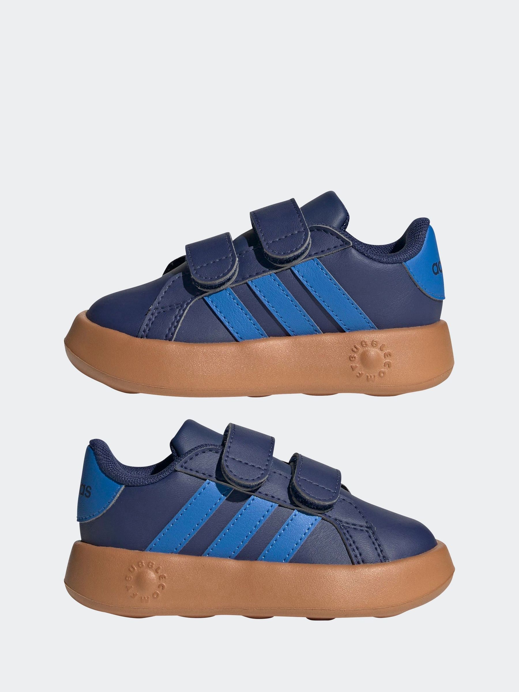 Marineblauw/blauw - adidas Grand Court 2.0 Hook and Loop Infant Trainers