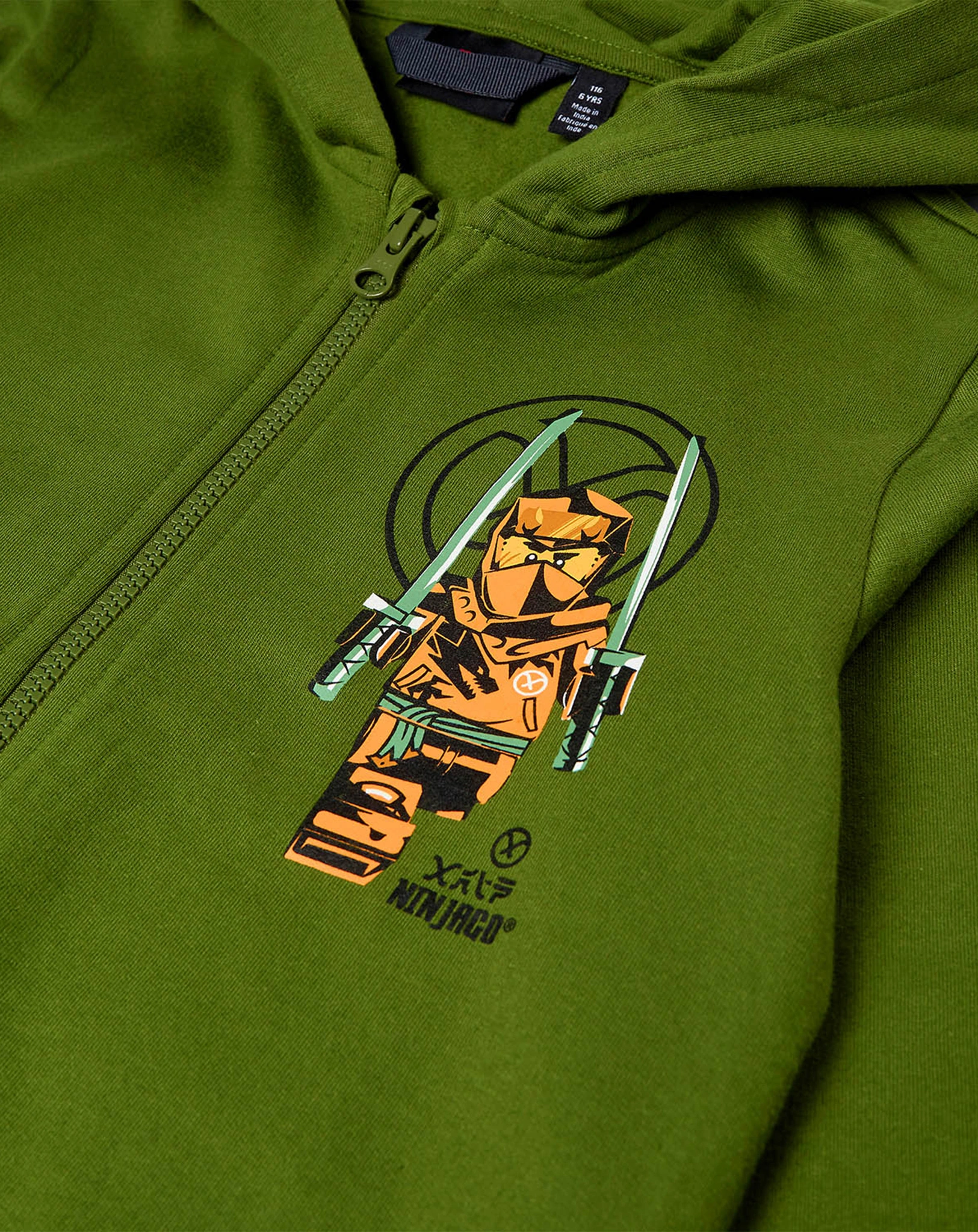 Kapuzen-Sweatjacke LWSCOUT 203 in twist of lime