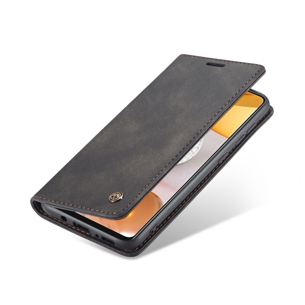 Samsung Galaxy S21 5G Leder Tasche Flip Wallet Etui mit Kartenfächern - Schwarz