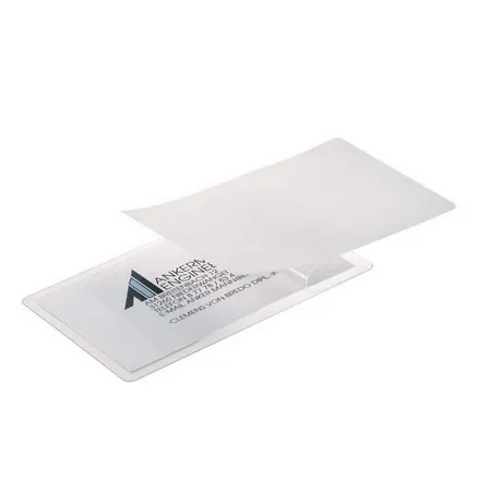Sigel Laminierhüllen Kaltlaminierung für Visitenkarten, 85 x 55mm, 100 Hüllen