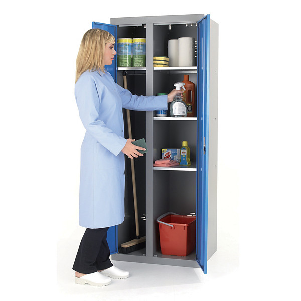 Armoire métal 2 portes 2 compartiments  l 70 x P 50 x H 180 cm