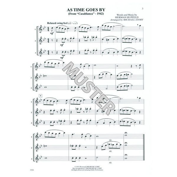 Alfred Music Publishing Movie Trios For All Flute