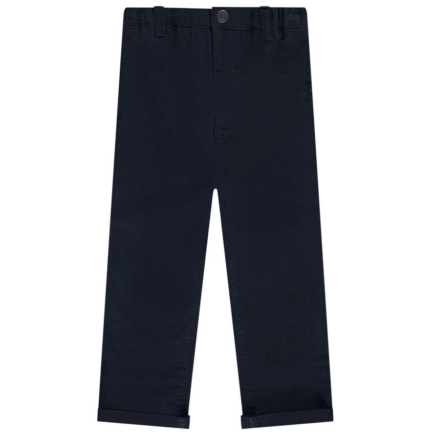 Pantalon en toile armurée pour bébé garçon - Bleu marine