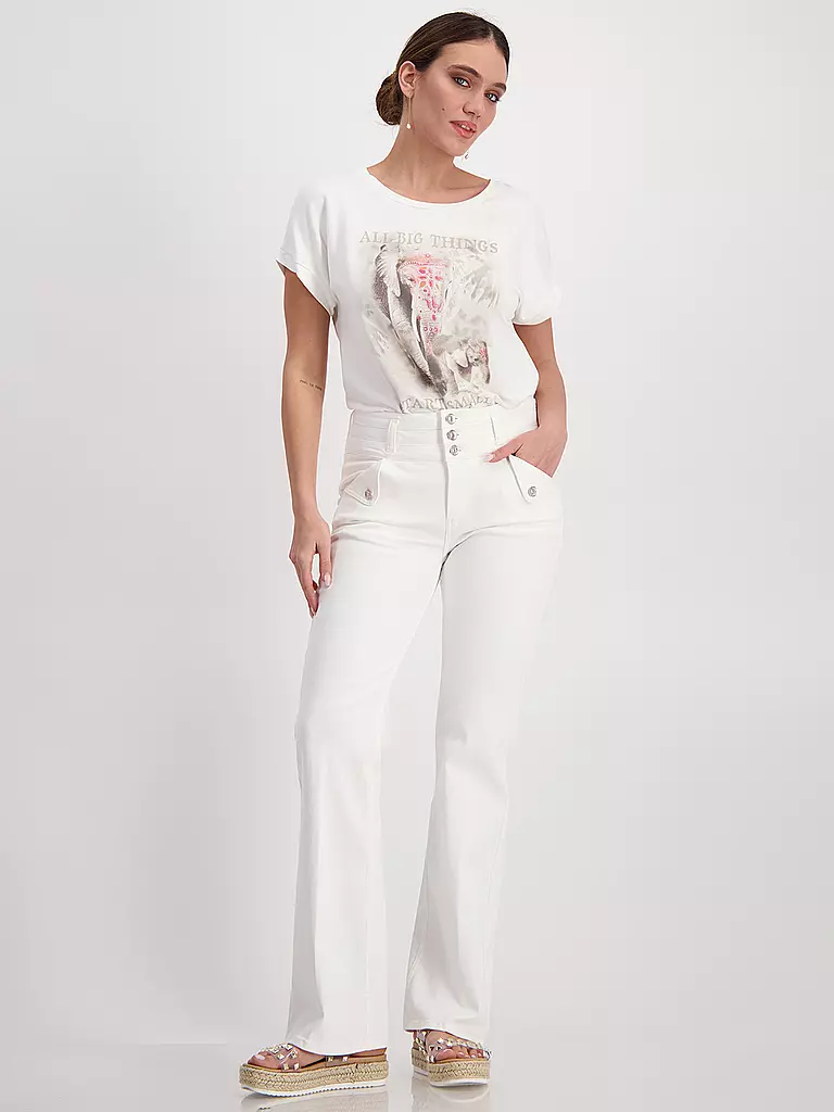 MONARI Jeans Flared Fit creme