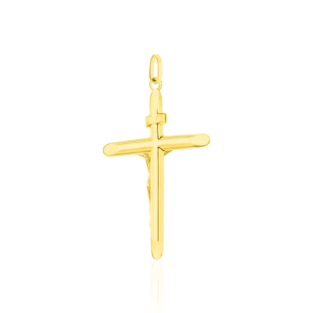 Pendentif Damian Croix Or Bicolore