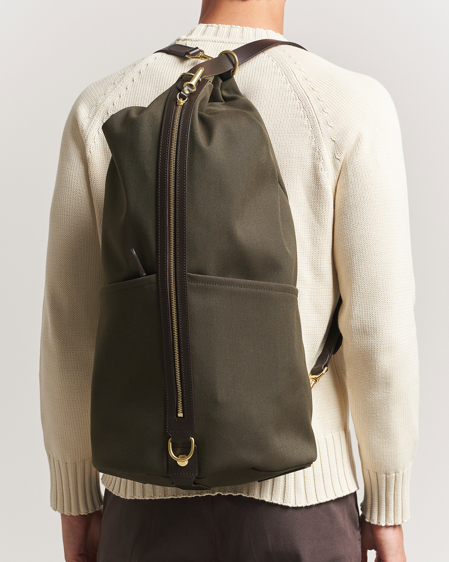 Mismo M/S Carpet Bag Army/Dark Brown