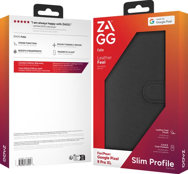 Zagg Google Pixel 9/9 Pro pungetui (sort)