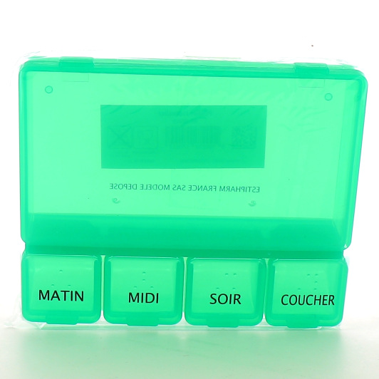 Estipharm Pilulier journalier rectangle - Organisation des médicaments
