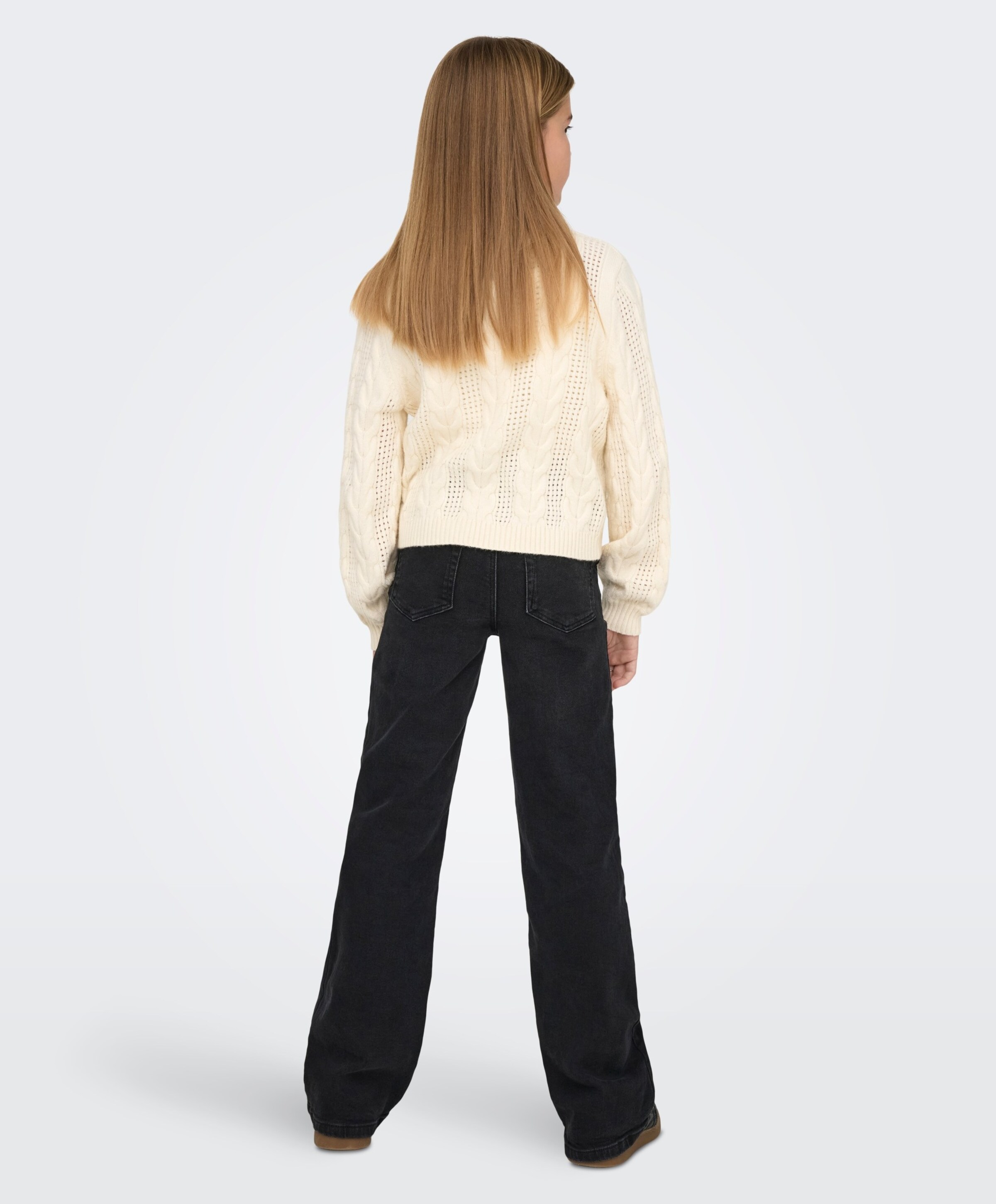Only KOGJUICY LIFE WIDE LEG DNM DCC369 meisjes jeans zwart