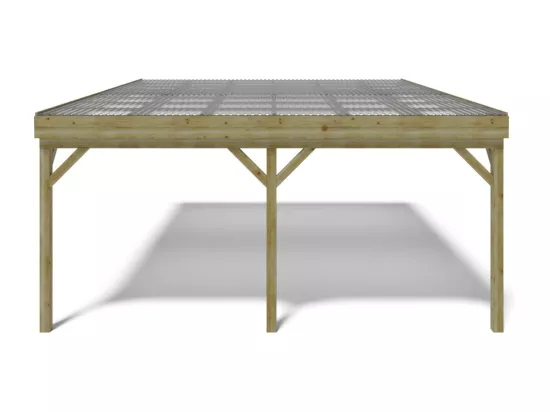 Carport, abri de voiture 5,80x5,06 m - 29 m2 - couverture PVC  - CAR23PVCTR - ALTANKA