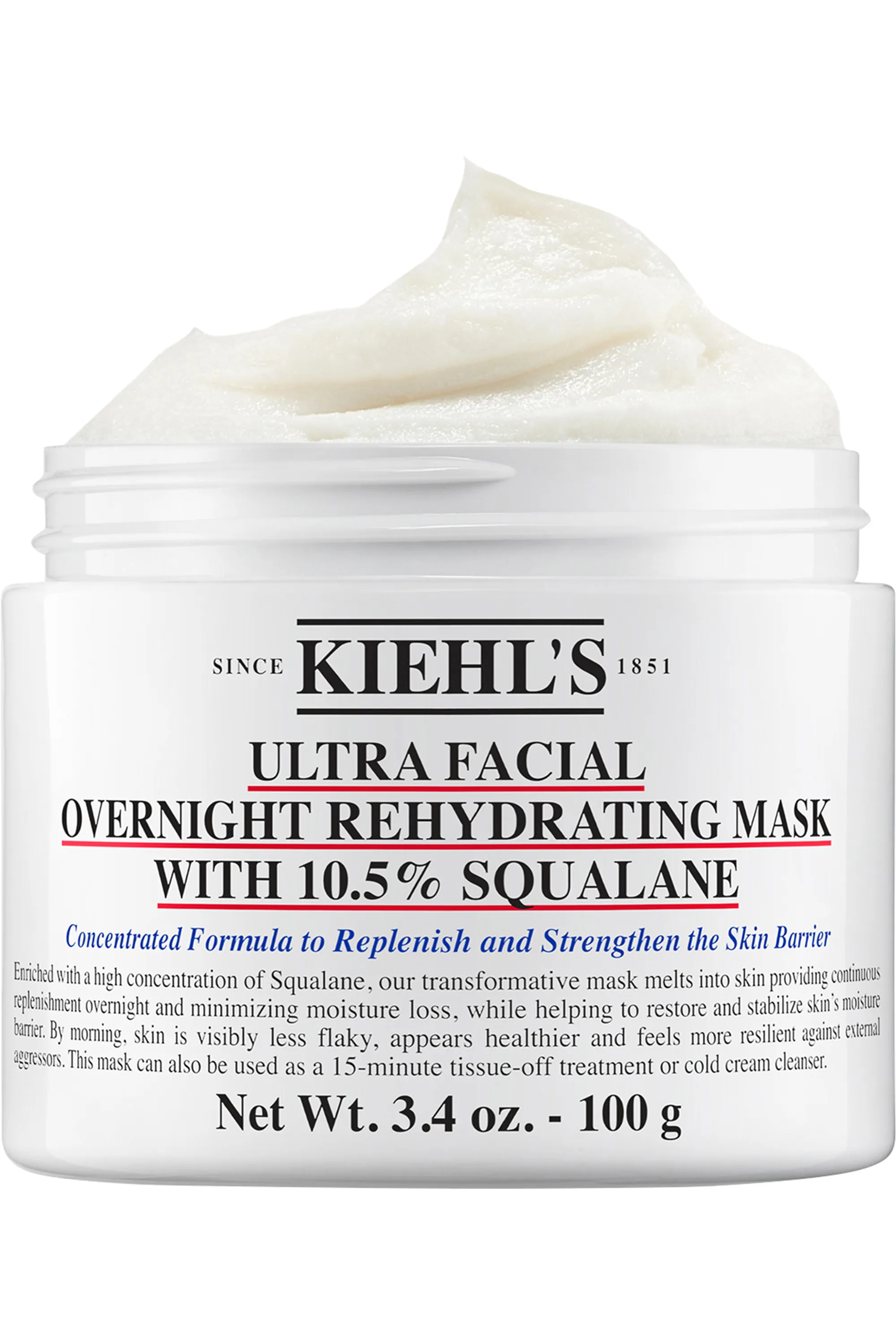 Kiehl's Masque de nuit réhydratant Ultra Facial Overnight Rehydrating Masque-100 ml