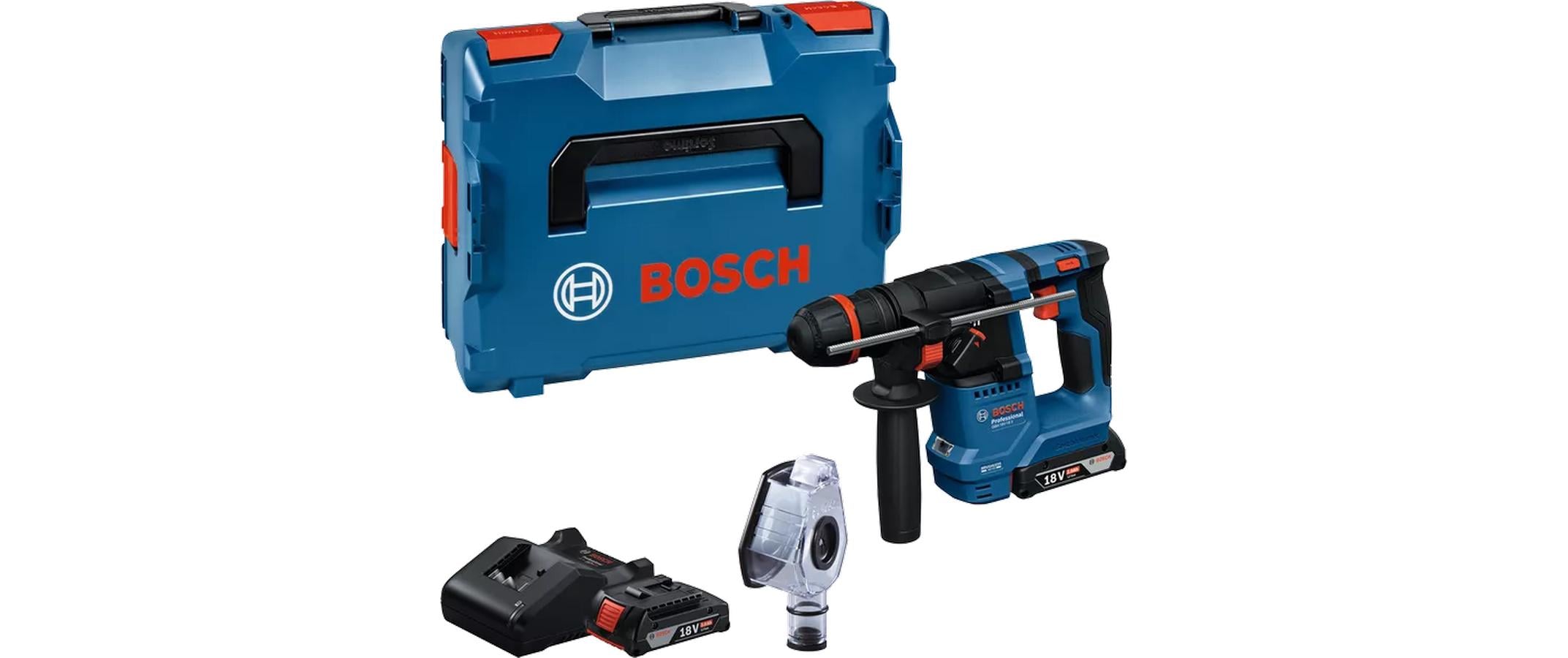 Akku-Bohrhammer mit ONECHUCK GBH 18 V-18 X 2x Akku in L-BOXX<br>Kompakter 18V-Bohrhammer mit ONECHUCK und KickBack Control