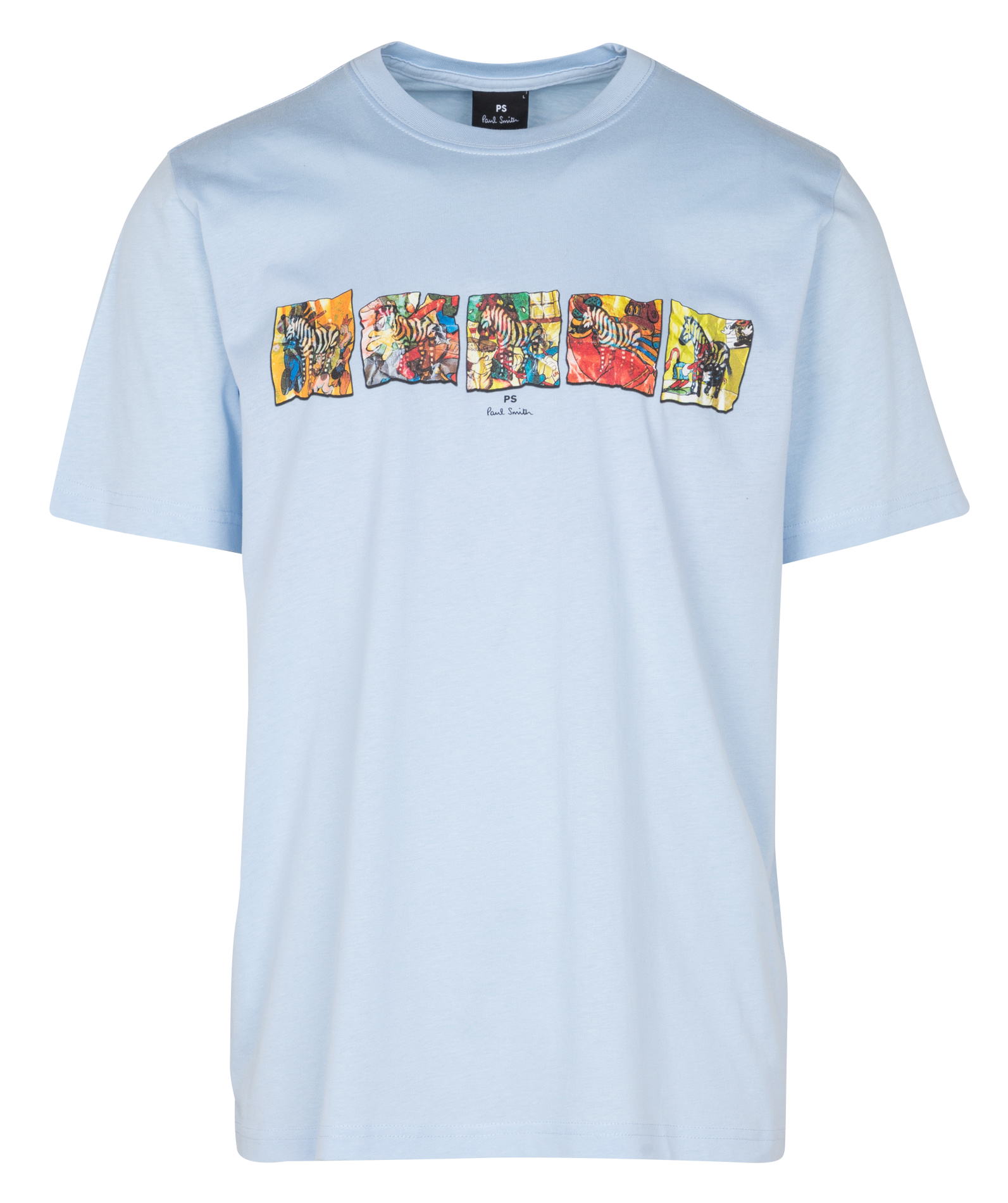 Tee-shirt droit en coton organique | Bleu