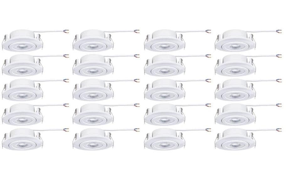 Einbauleuchte LED 20er-Set schwenkbar rund 82 mmLED Einbauspots