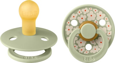 BIBS Studio Colour Smokk 2-Pack Lateks Str 1 Rund, Jasmine/Sage Mix