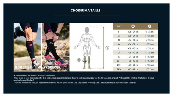 Manchons de compression BV Sport Booster Origine Blanc
