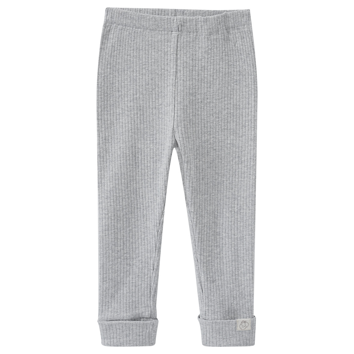 Topomini Pure Collection Baby Leggings mit Rippstruktur hellgrau