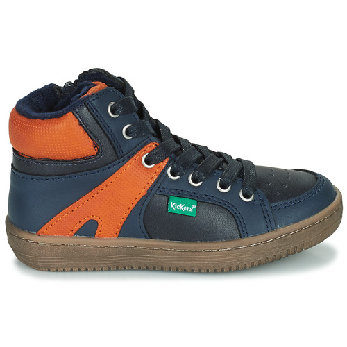 Kickers - Lowell - Marine/ Orange