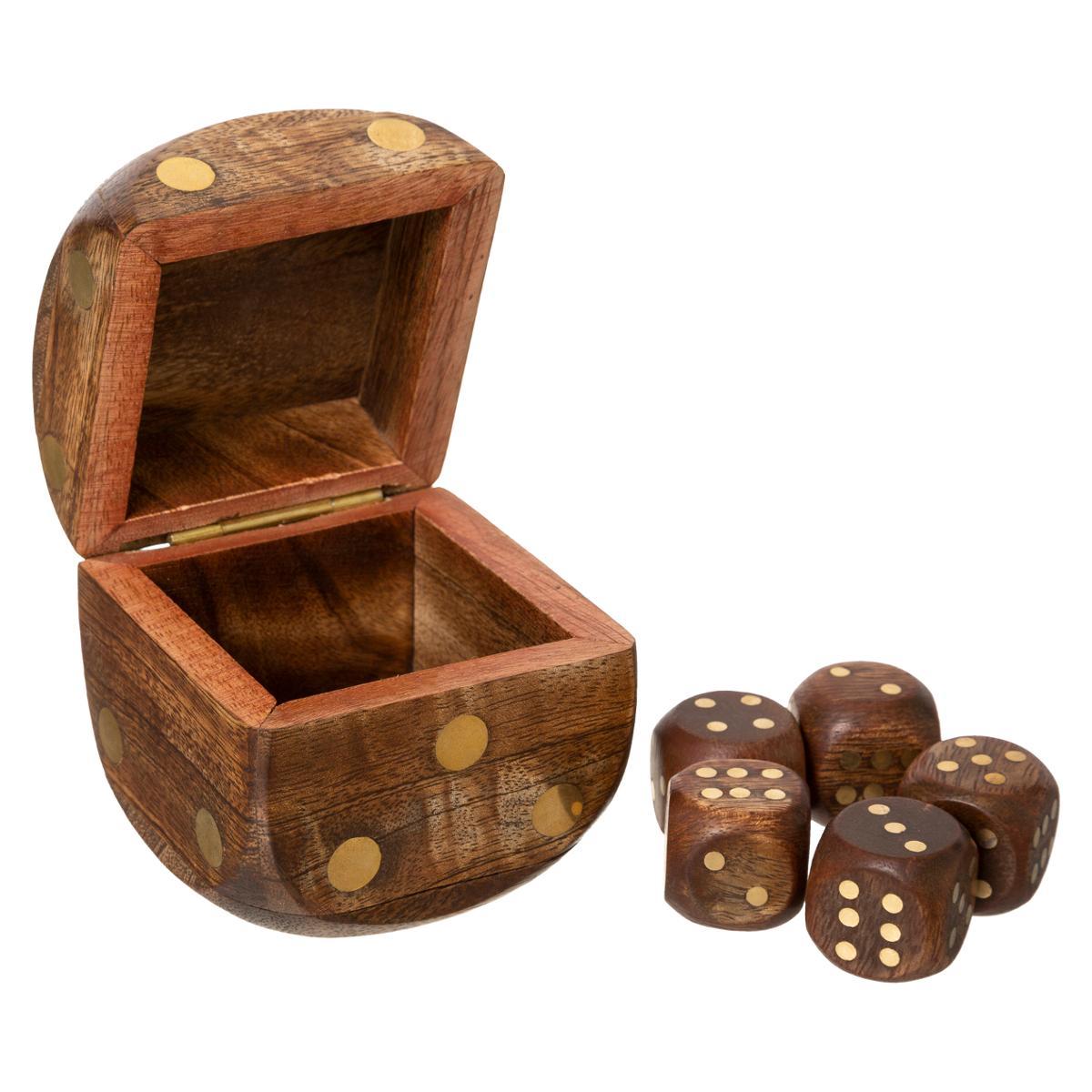 JEU DE DES MANGUIER IRIS H.6.5CM
