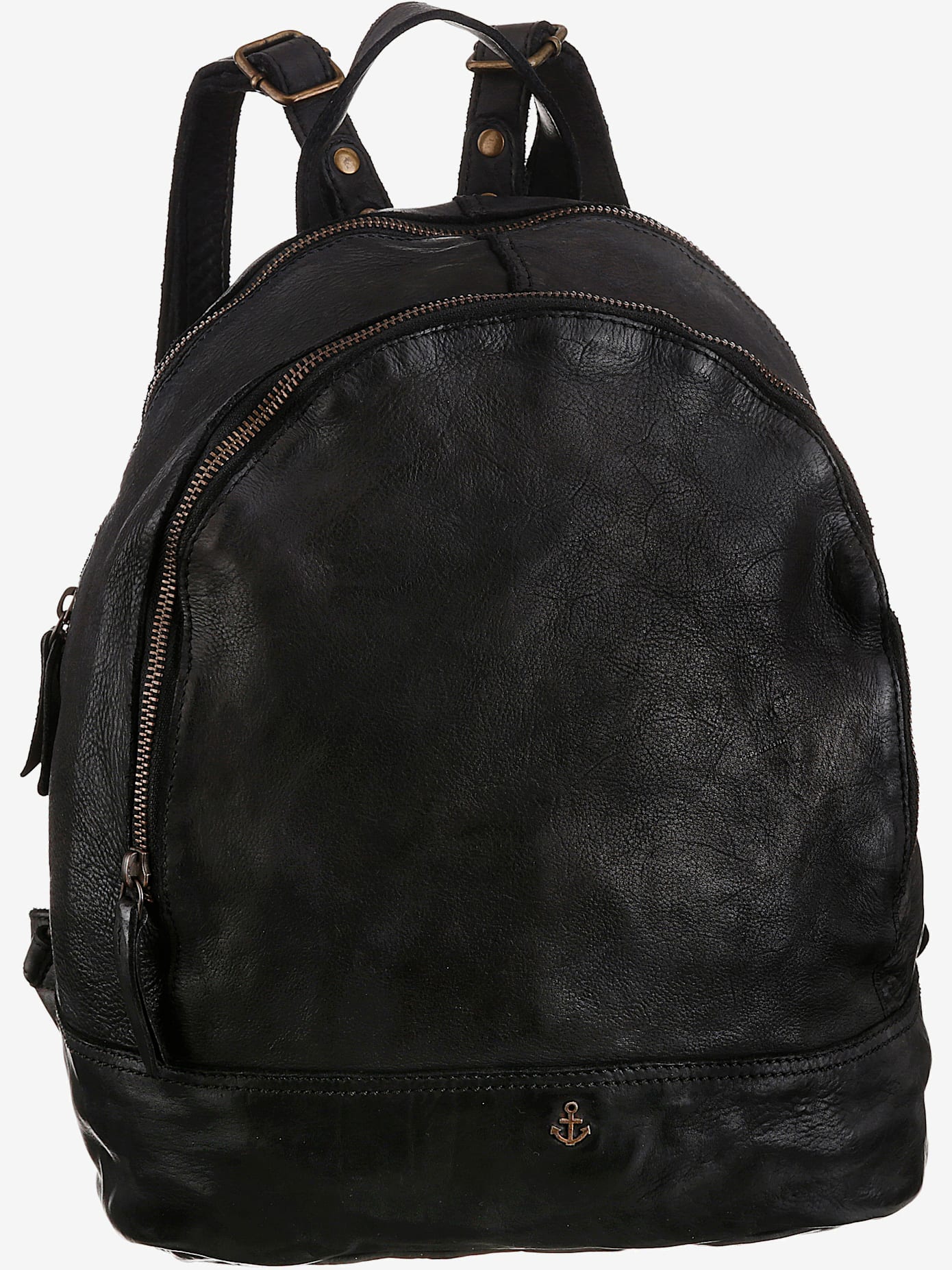Sac à dos citadin en cuir délavé