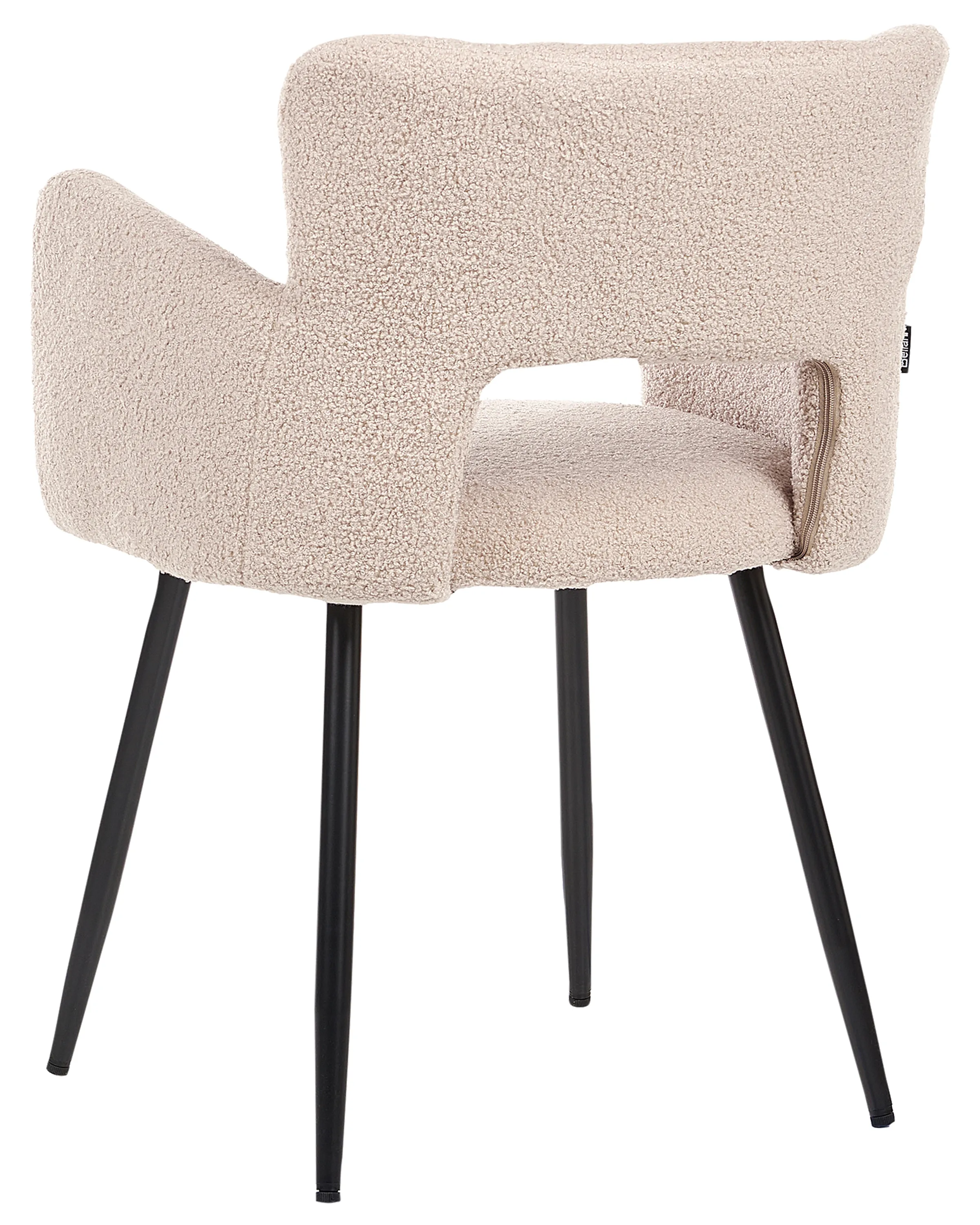 Set van 2 eetkamerstoelen SANILAC Bouclé Beige