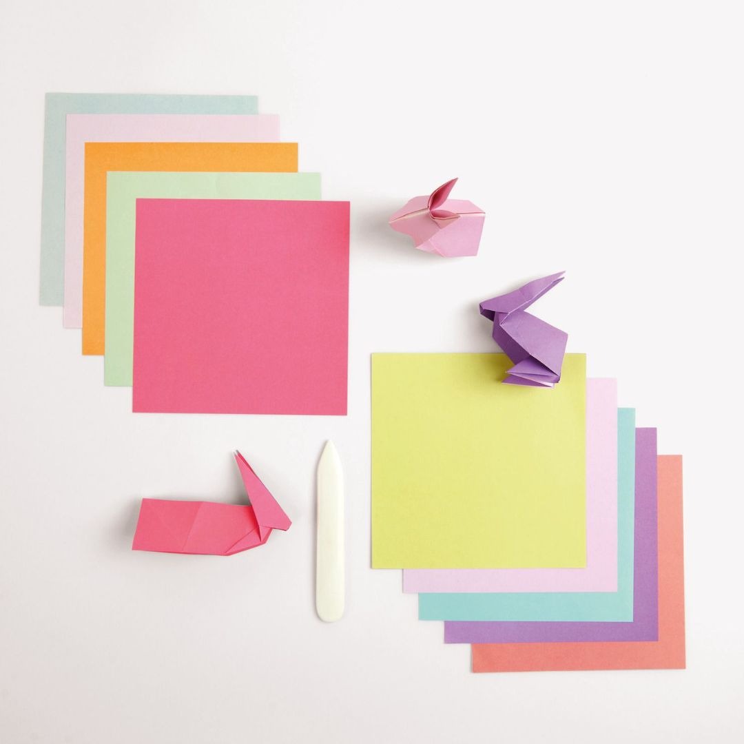 Vouwpapier origami duo color - pastel - 100st