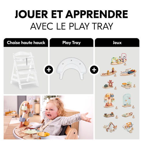 Chaise haute Alpha+ - Blanc - HAUCK