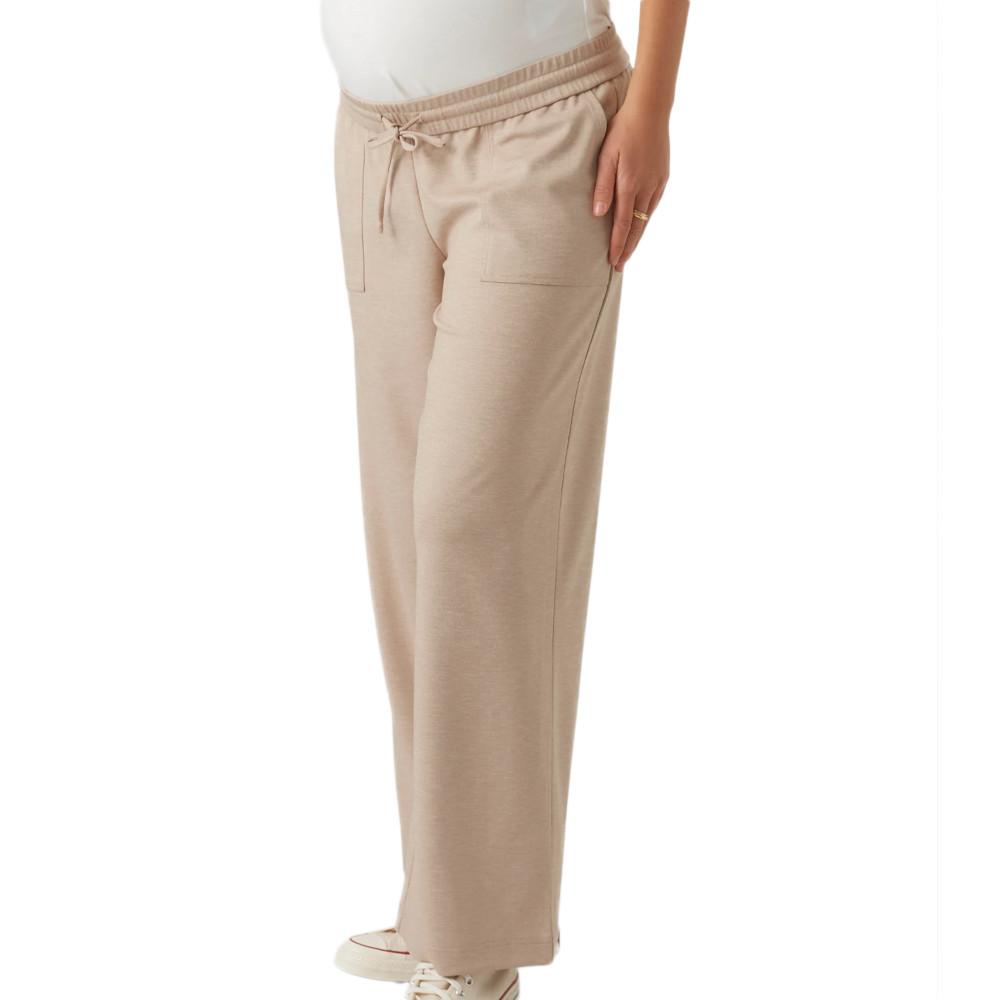 Mamalicious Pantalon Écru Femme Mamalicious Malin