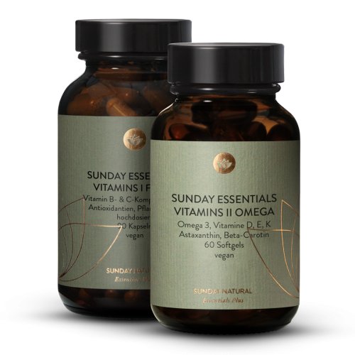 Sunday Natural Products  Vitamins I + II Forte Essentials Set