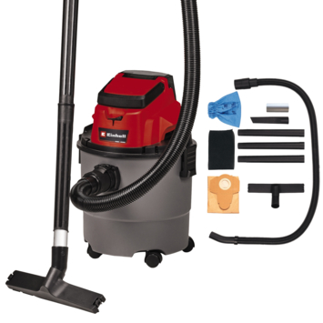Einhell 18V nat-/droogzuiger TC-VC 18/15 Li (zonder accu)