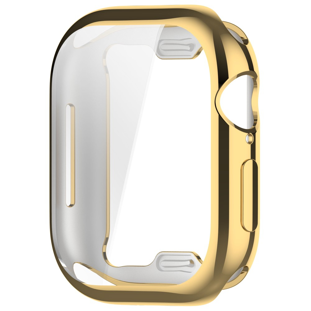 Apple Watch (42 mm) Galvanisierte Gummi Bumper Hülle mit Displayschutz - Gold