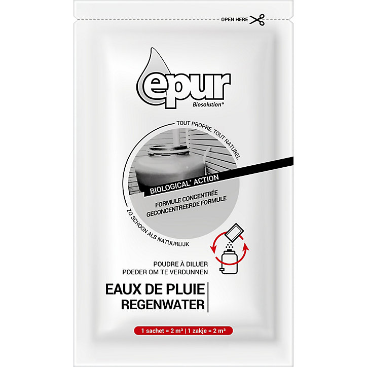 Traitement des eaux de pluie citernes & récupérateurs d'eau Epur 14 sachets
