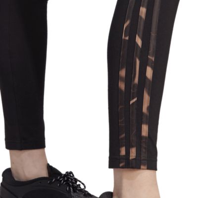 Adidas SportswearVibrant Print 3-Streifen Cotton Leggings - schwarz