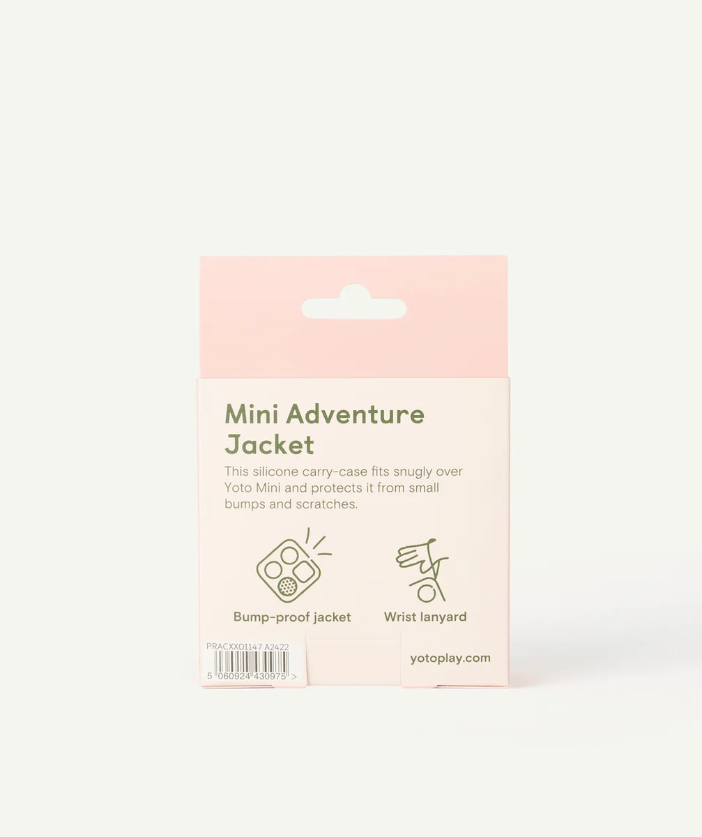 YOTOÉTUI EN SILICONE MINI ADVENTURE JACKET ROSE